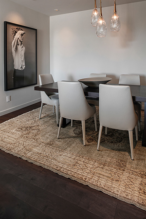 Wilshire Condo <p class='subitem'>  Downtown Beverly Hills living….A modern feeling, with a cool gray color pallet. The quality of the design and furnishings are top notch. BoardHouse custom colored this classic smooth European Oak in a 7” plank creating a darkened shaded backdrop.</p>  