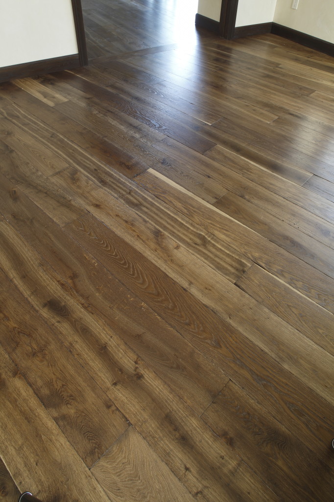 BHRL-057-1 Tumbled European Oak 7" Wide Glitsa Urethane